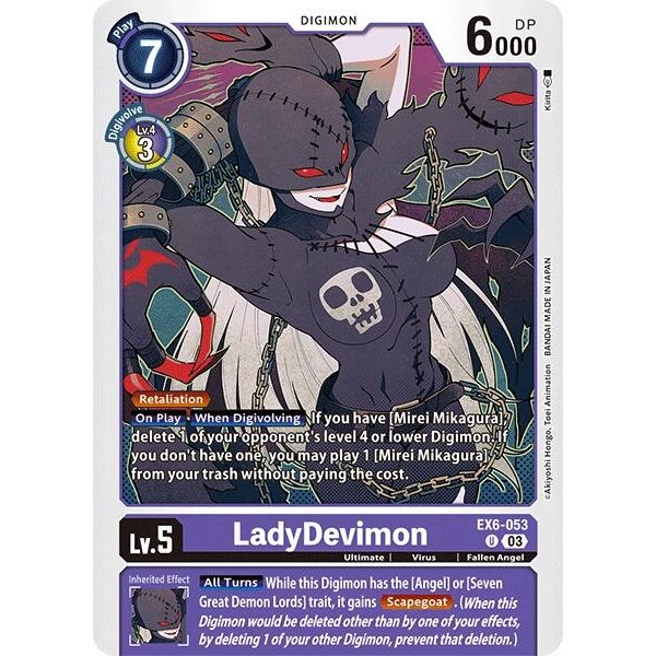 Image for LadyDevimon (Ex6-053 U) (EX06) - Digimon Card Game