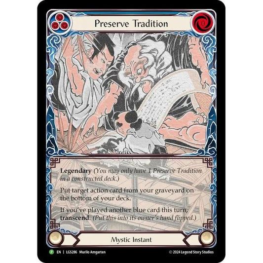 Image for Preserve Tradition // Inner Chi - LGS286 (LGS286) (PR) - Flesh and Blood TCG