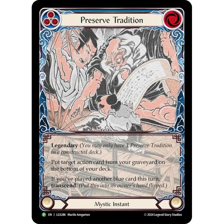 Image for Preserve Tradition // Inner Chi - LGS286 (LGS286) (PR) - Flesh and Blood TCG