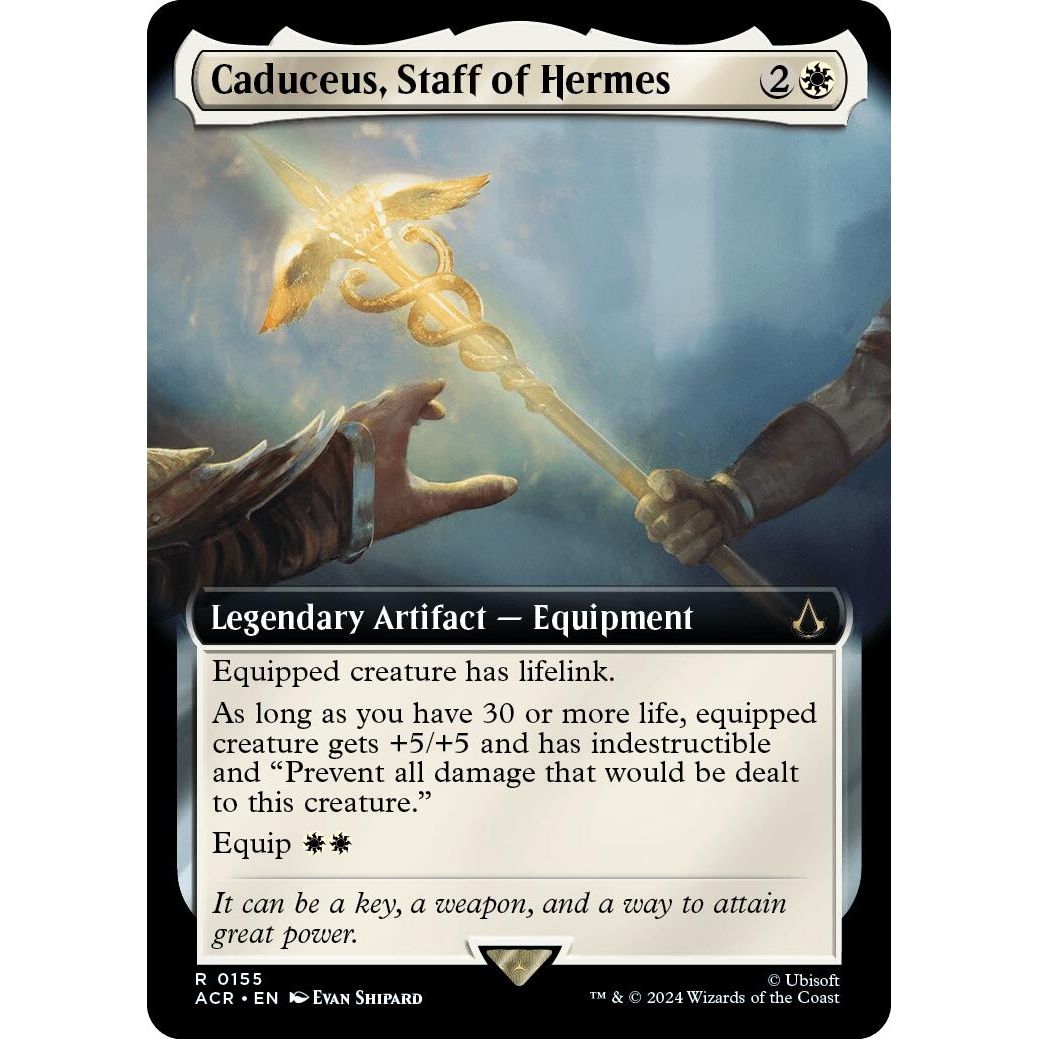 Image for Caduceus, Staff of Hermes (Extended Art) (155) (ACR) - Magic: The Gathering