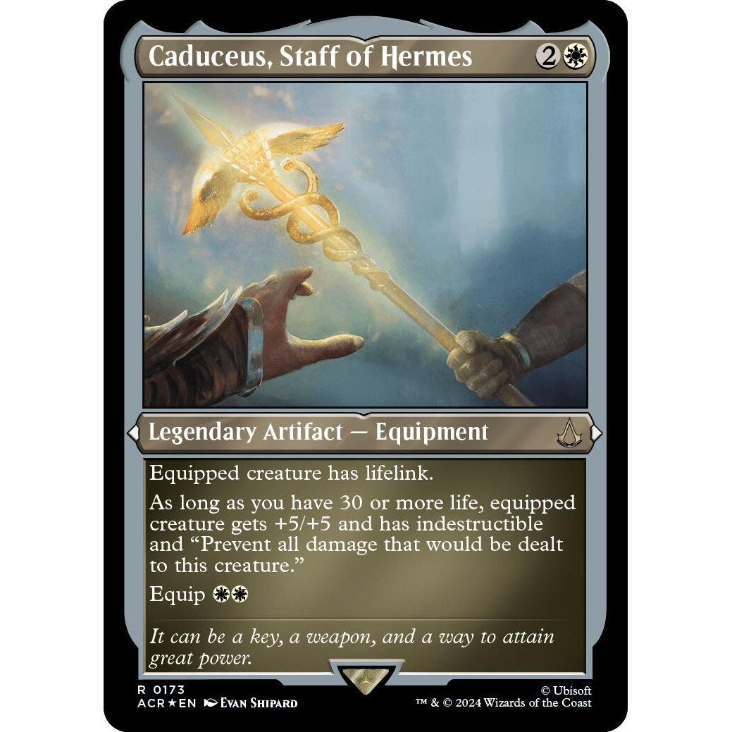 Image for Caduceus, Staff of Hermes (Foil Etched) (173) (ACR) - Magic: The Gathering