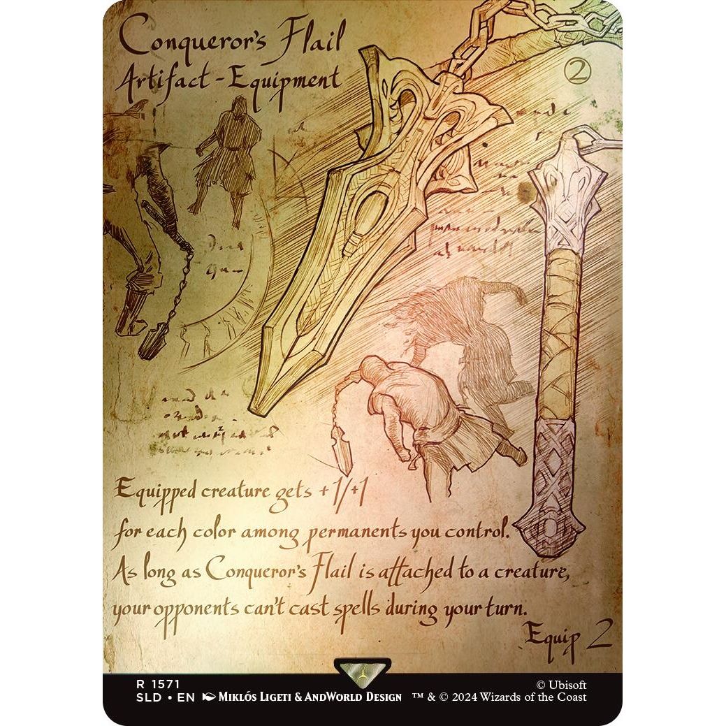 Image for Conqueror's Flail (Rainbow Foil) (1571) (SLD) - Magic: The Gathering