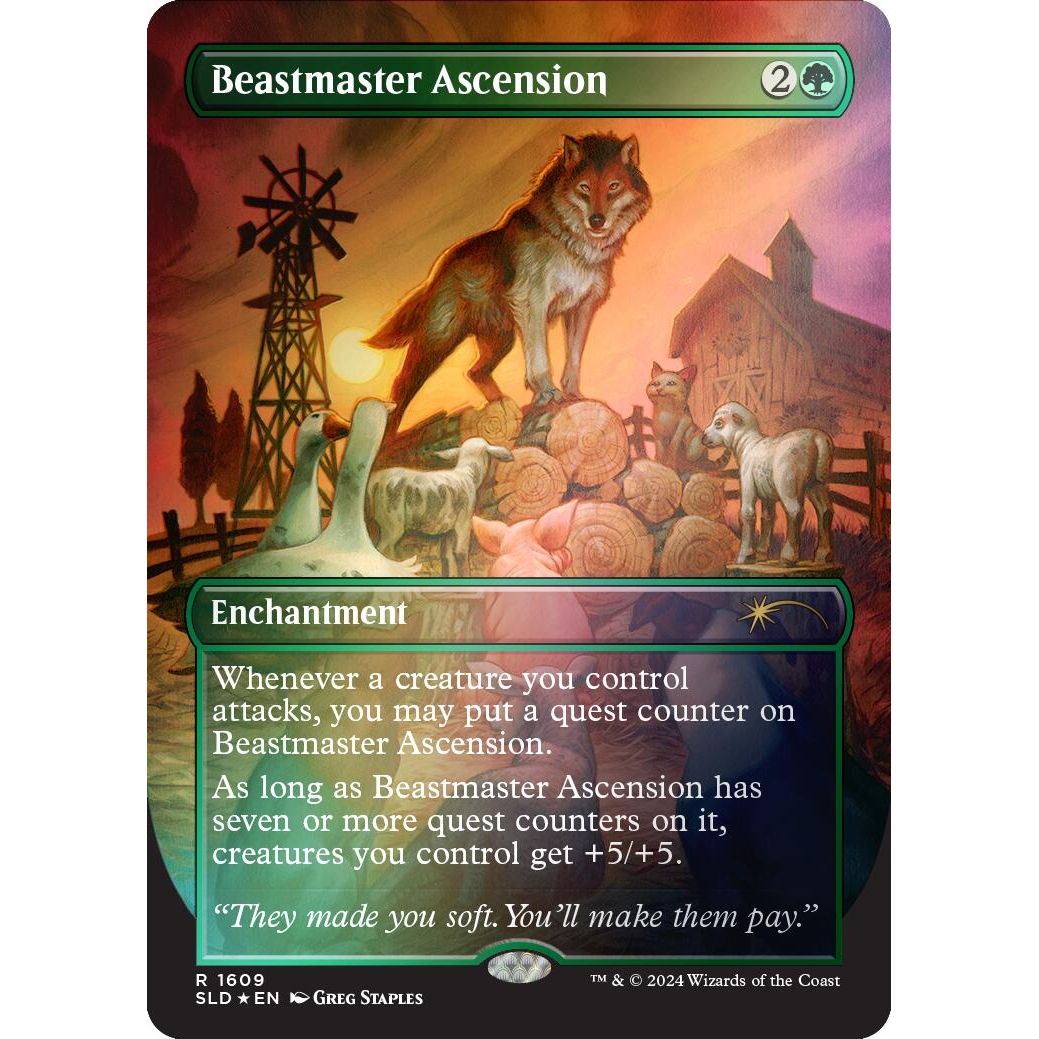Image for Beastmaster Ascension (Rainbow Foil) (1609) (SLD) - Magic: The Gathering