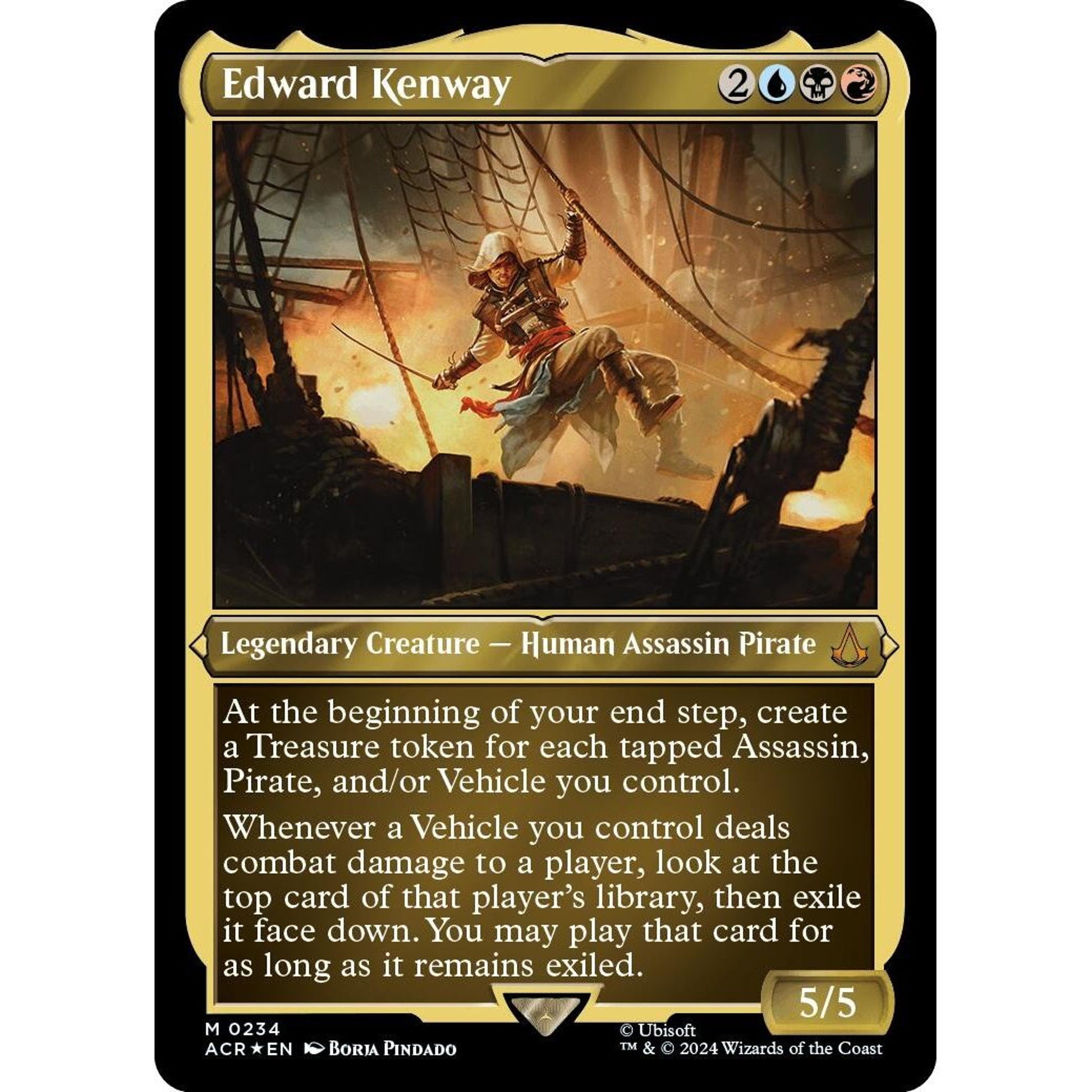 Image for Edward Kenway (Foil Etched) (234) (ACR) - Magic: The Gathering