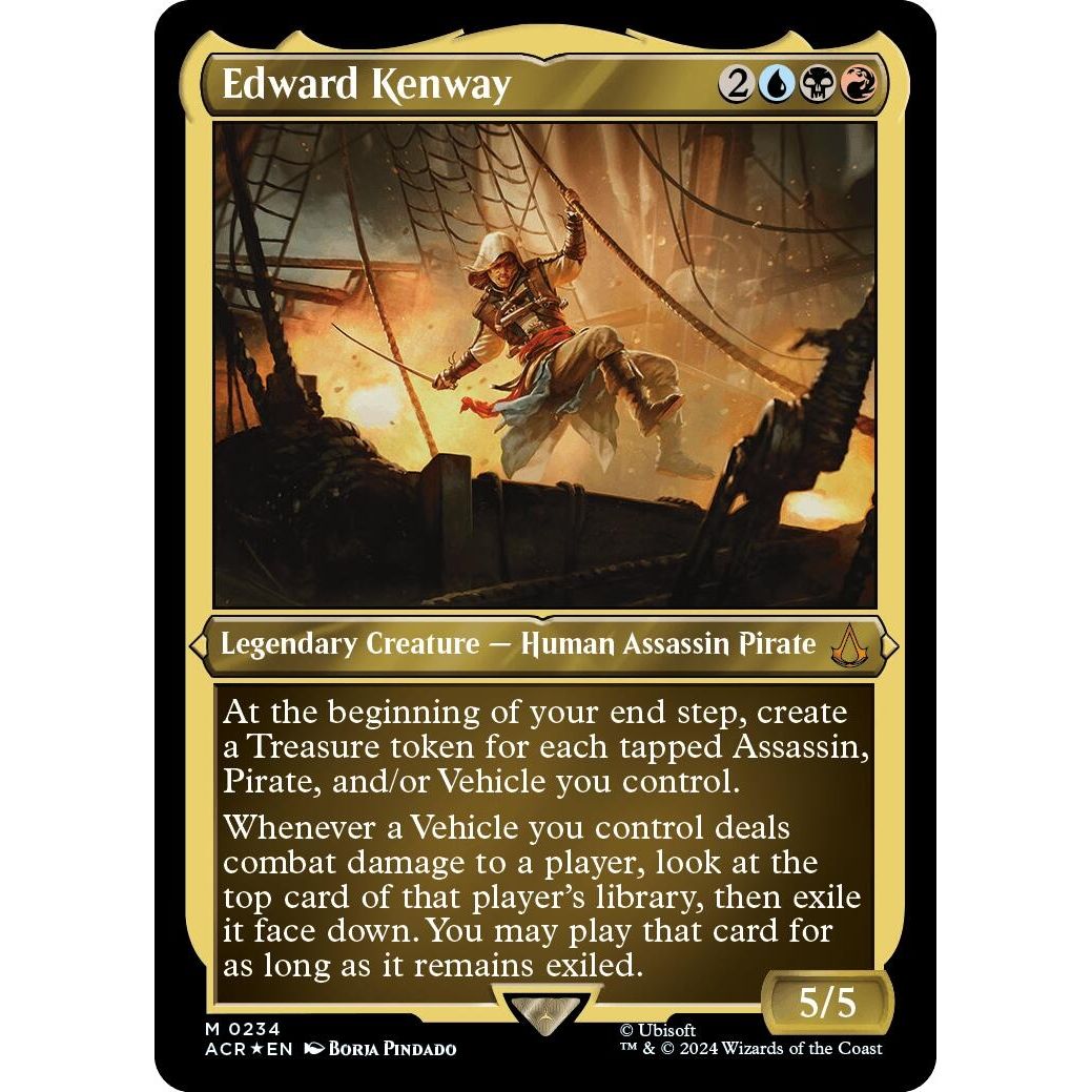 Image for Edward Kenway (Foil Etched) (234) (ACR) - Magic: The Gathering
