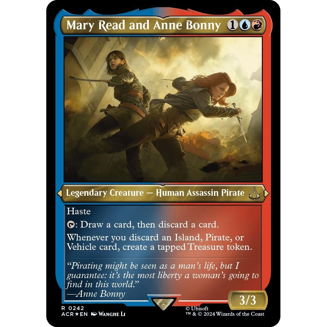 Image for Mary Read and Anne Bonny (Foil Etched) (242) (ACR) - Magic: The Gathering