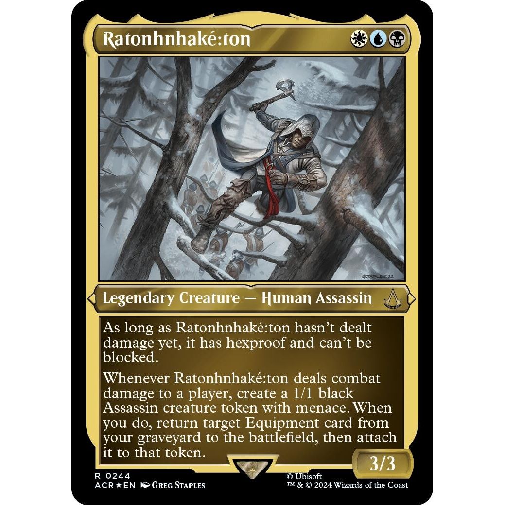 Image for Ratonhnhake:ton (Foil Etched) (244) (ACR) - Magic: The Gathering