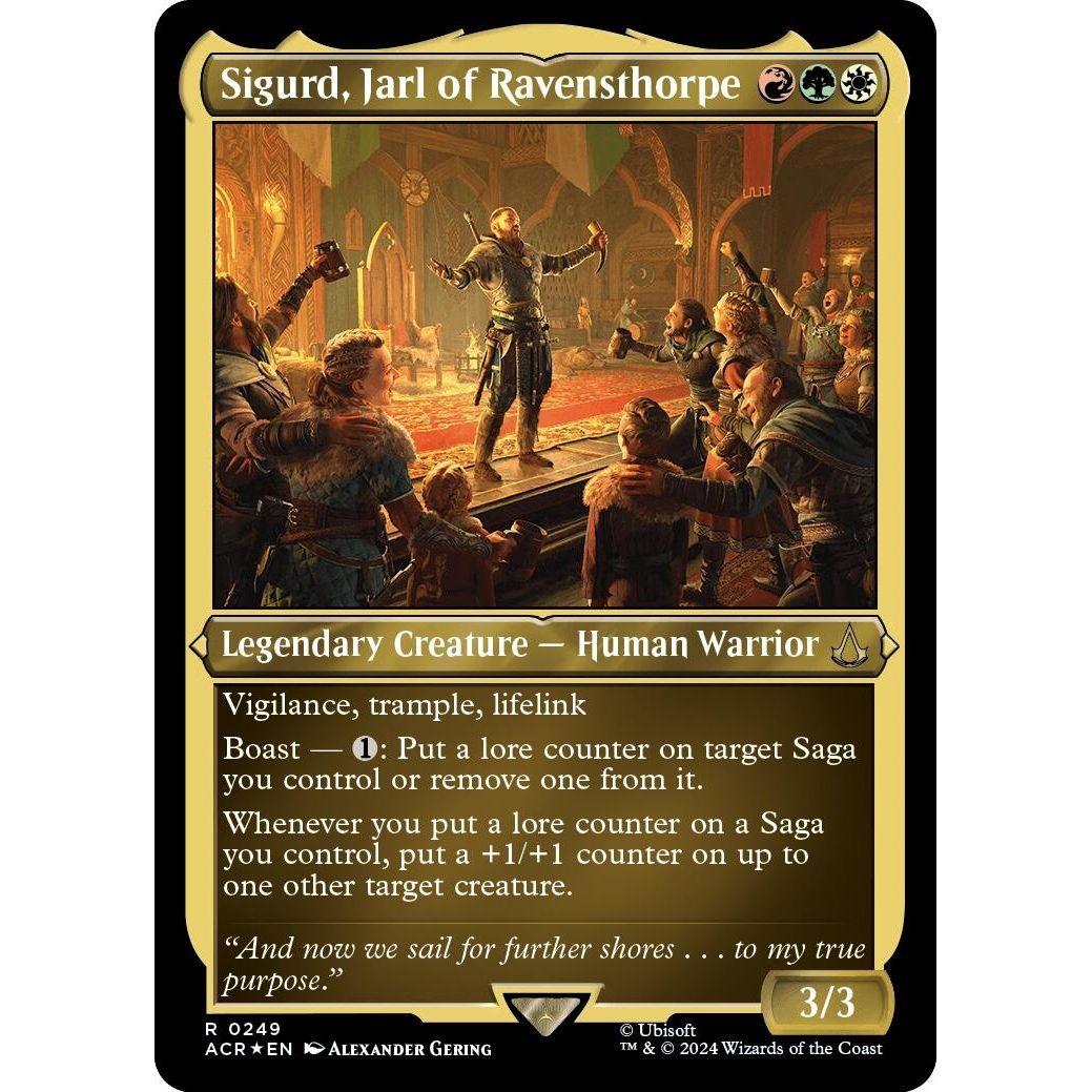 Image for Sigurd, Jarl of Ravensthorpe (Foil Etched) (249) (ACR) - Magic: The Gathering
