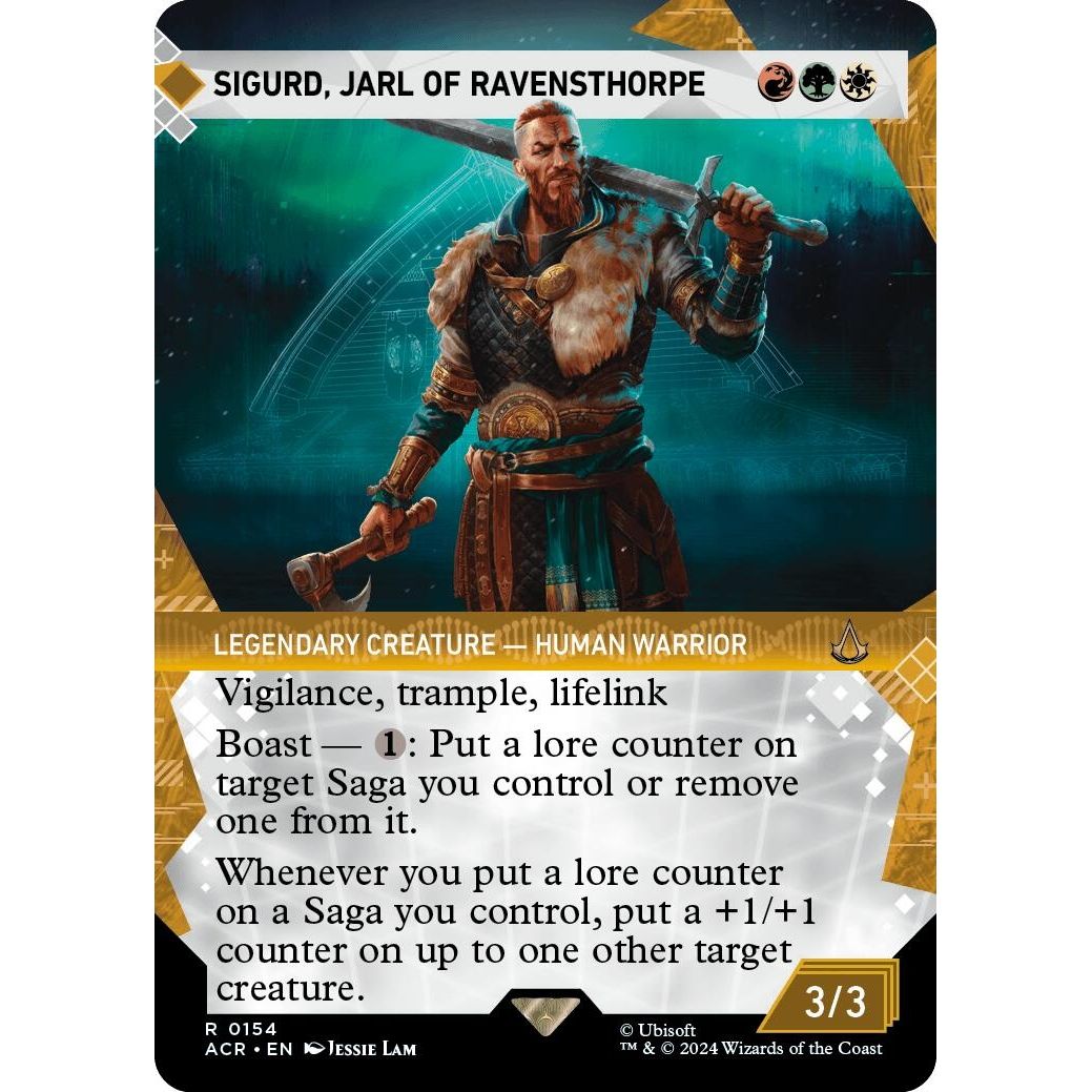 Image for Sigurd, Jarl of Ravensthorpe (Showcase) (154) (ACR) - Magic: The Gathering