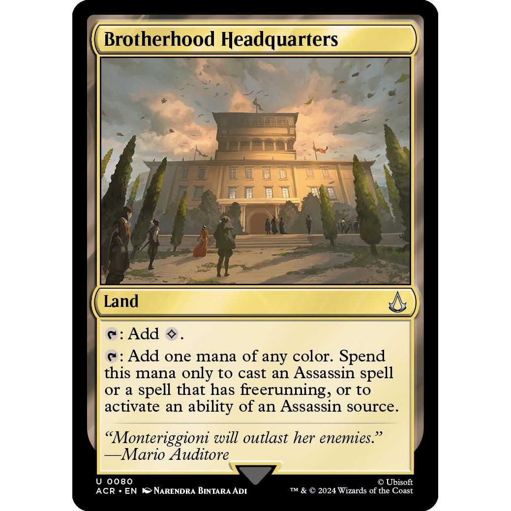 Image for Brotherhood Headquarters (80) (ACR) - Magic: The Gathering