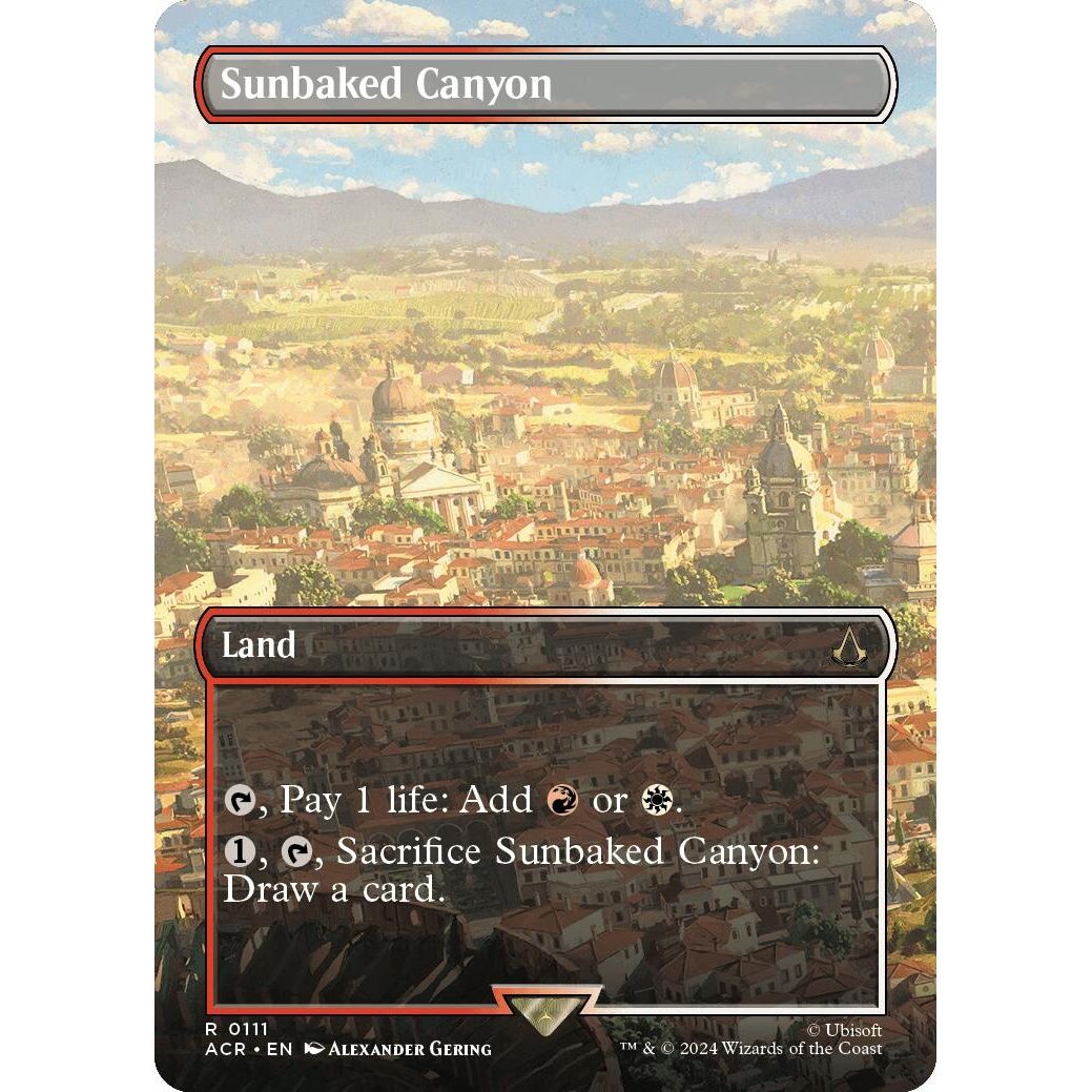 Image for Sunbaked Canyon (Borderless) (111) (ACR) - Magic: The Gathering