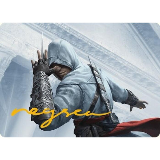 Image for Altair Ibn-La'Ahad Art Card (Gold-Stamped Signature) (15) (ASACR) - Magic: The Gathering