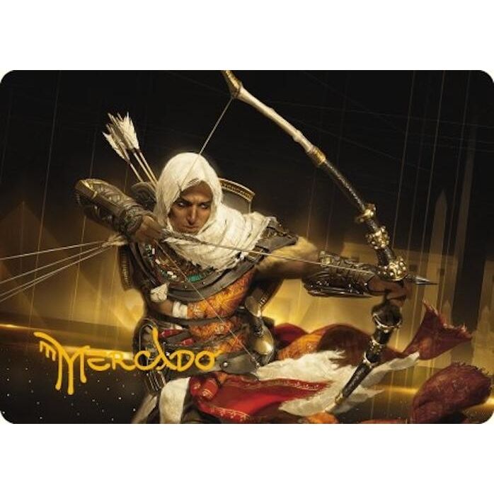 Image for Bayek of Siwa Art Card (Gold-Stamped Signature) (16) (ASACR) - Magic: The Gathering