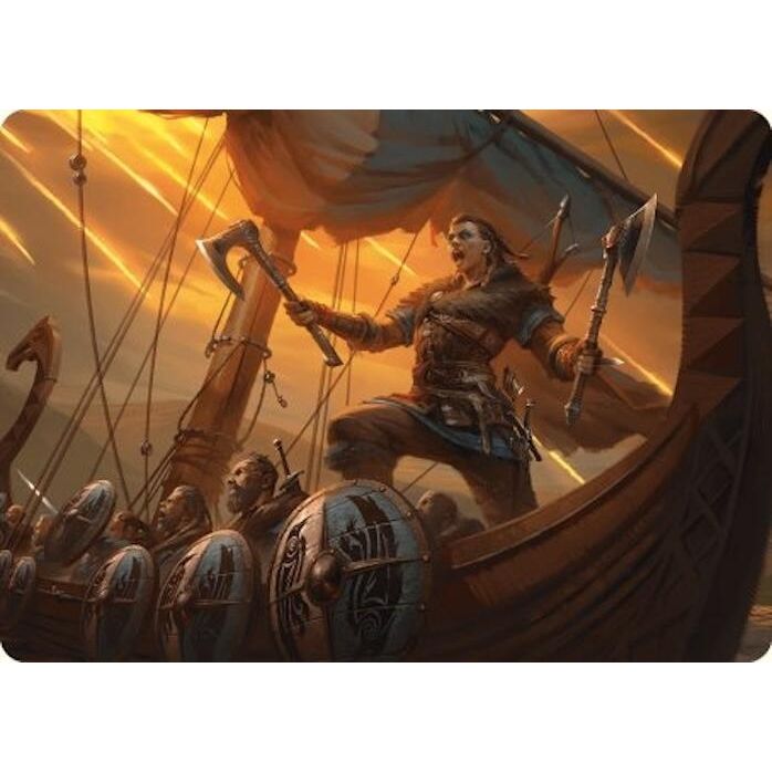 Image for Eivor, Battle-Ready Art Card (18) (ASACR) - Magic: The Gathering