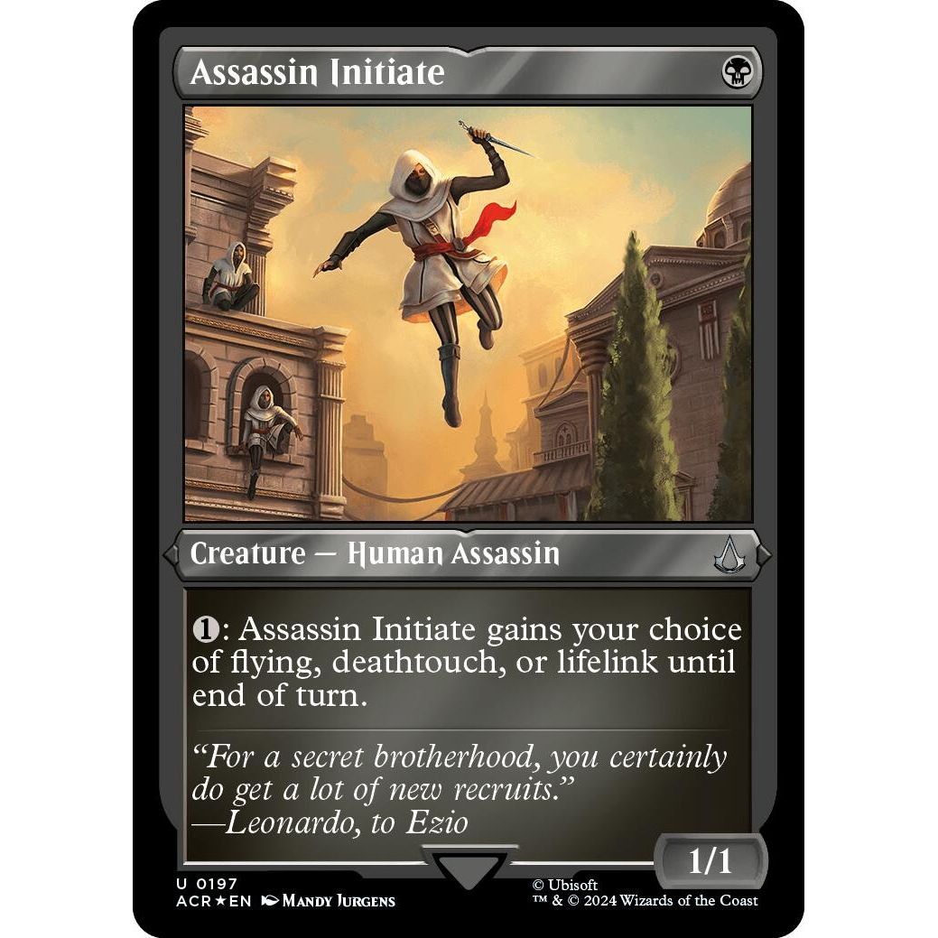 Image for Assassin Initiate (Foil Etched) (197) (ACR) - Magic: The Gathering