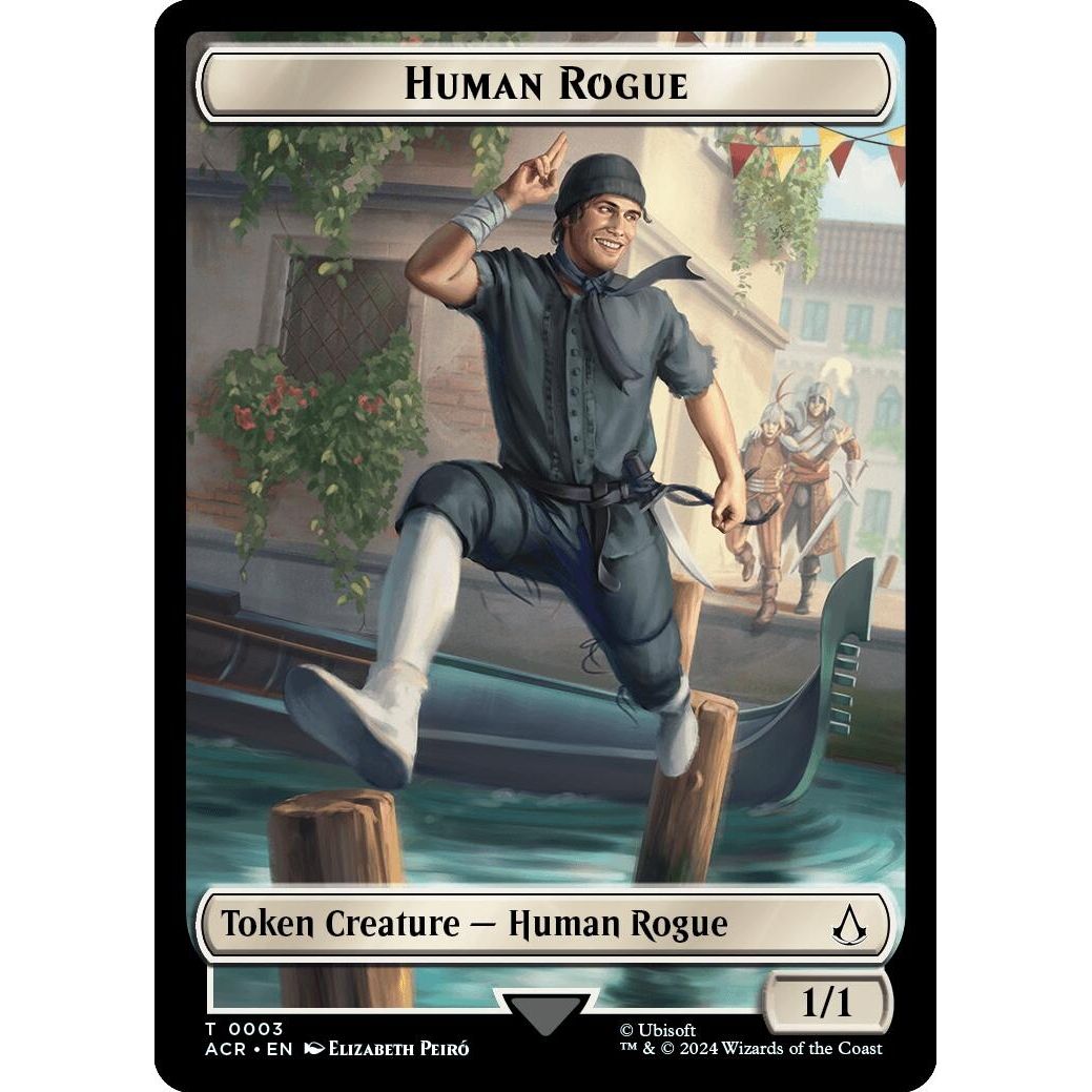 Image for Human Rogue Token (3) (ACR) - Magic: The Gathering