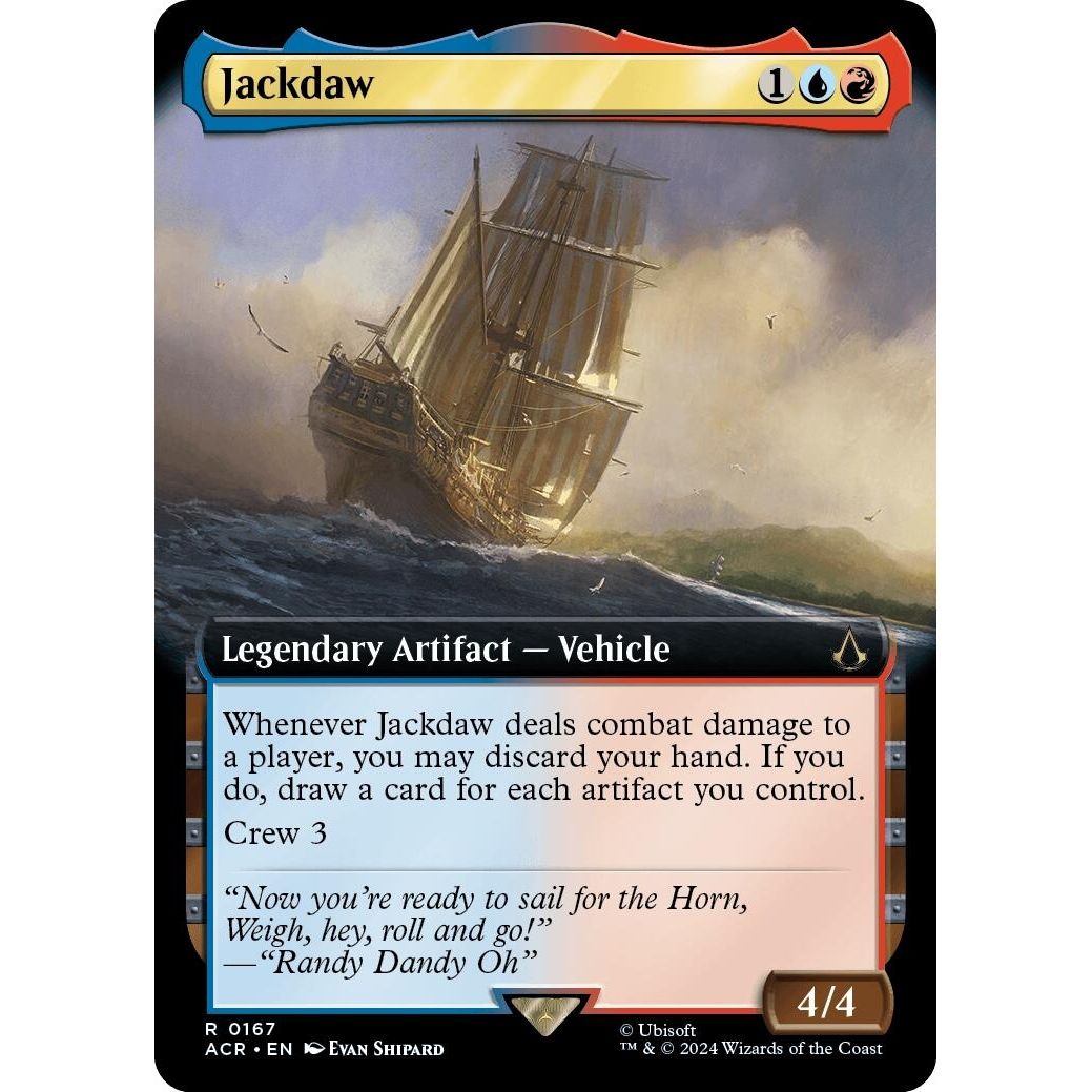 Image for Jackdaw (Extended Art) (167) (ACR) - Magic: The Gathering