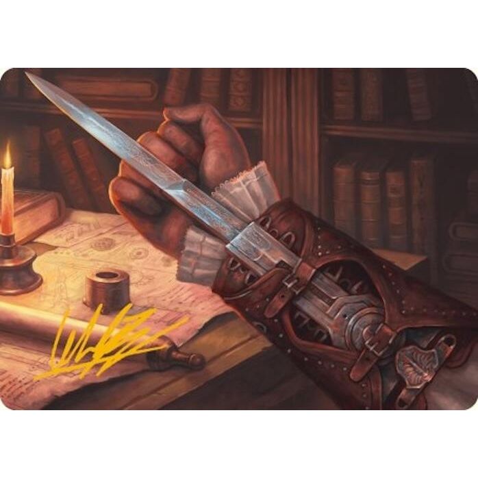 Image for Hidden Blade Art Card (Gold-Stamped Signature) (9) (ASACR) - Magic: The Gathering