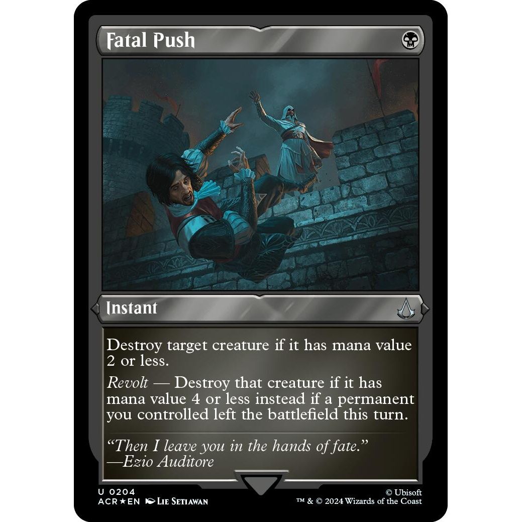 Image for Fatal Push (Foil Etched) (204) (ACR) - Magic: The Gathering