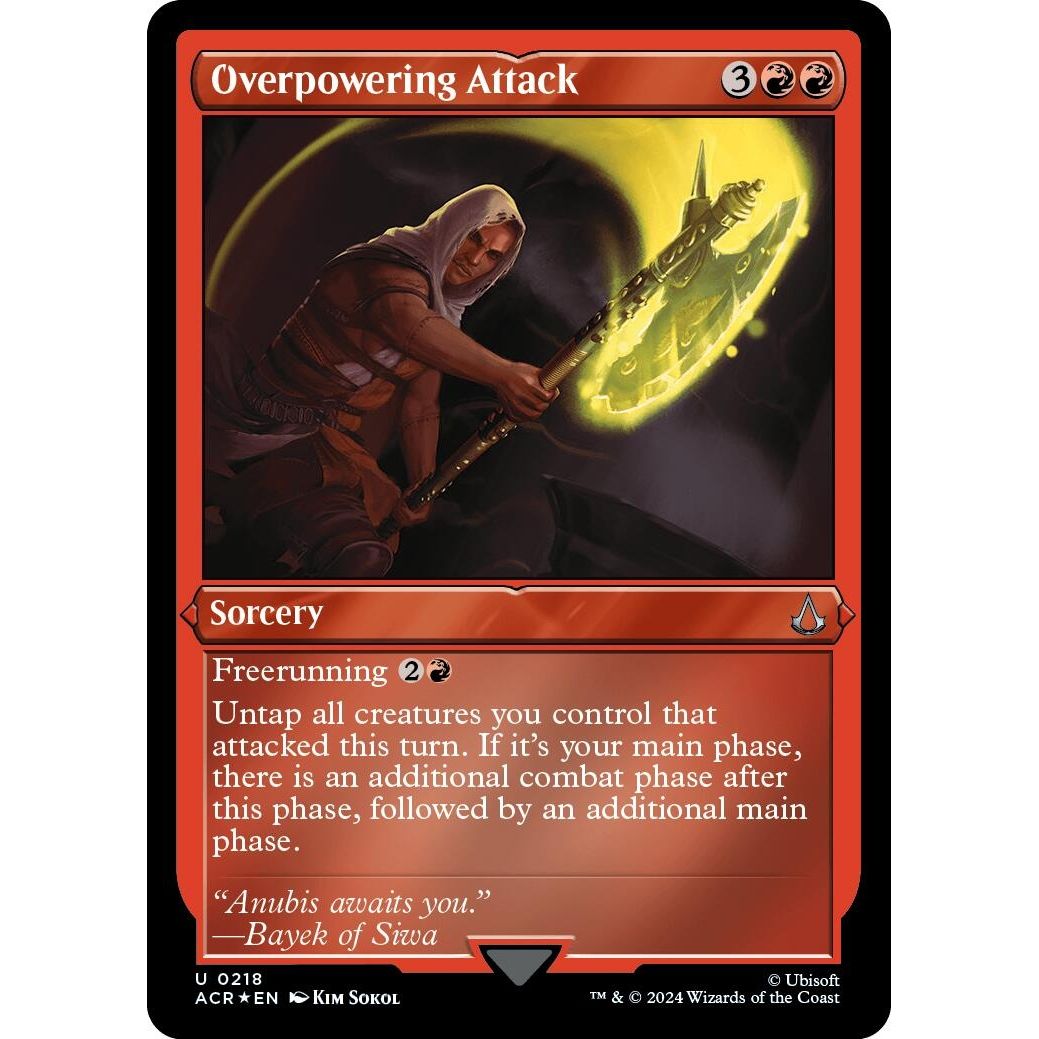 Image for Overpowering Attack (Foil Etched) (218) (ACR) - Magic: The Gathering