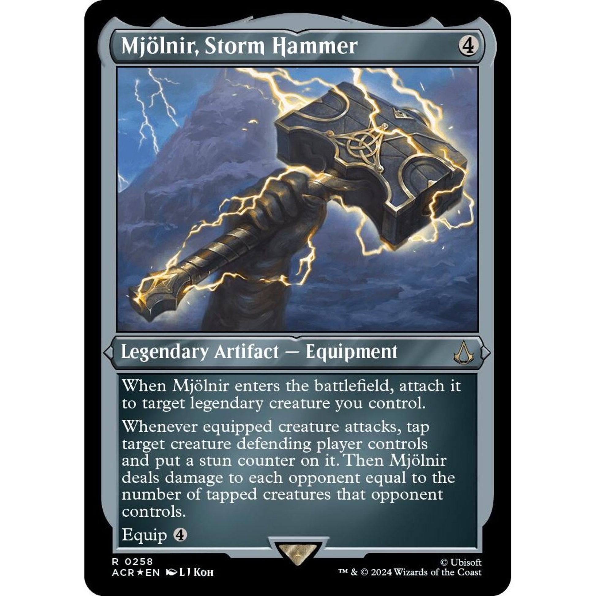 Image for Mjolnir, Storm Hammer (Foil Etched) (258) (ACR) - Magic: The Gathering