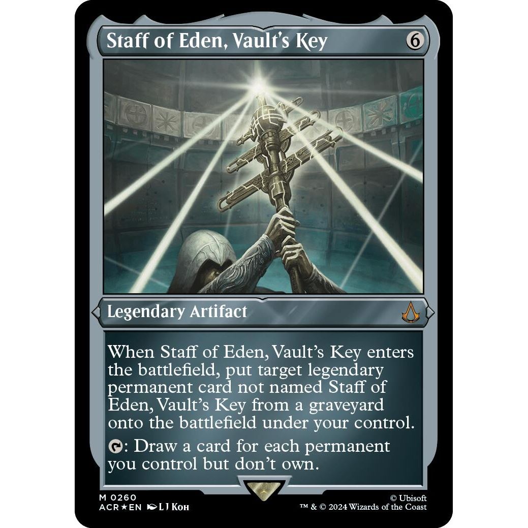 Image for Staff of Eden, Vault's Key (Foil Etched) (260) (ACR) - Magic: The Gathering