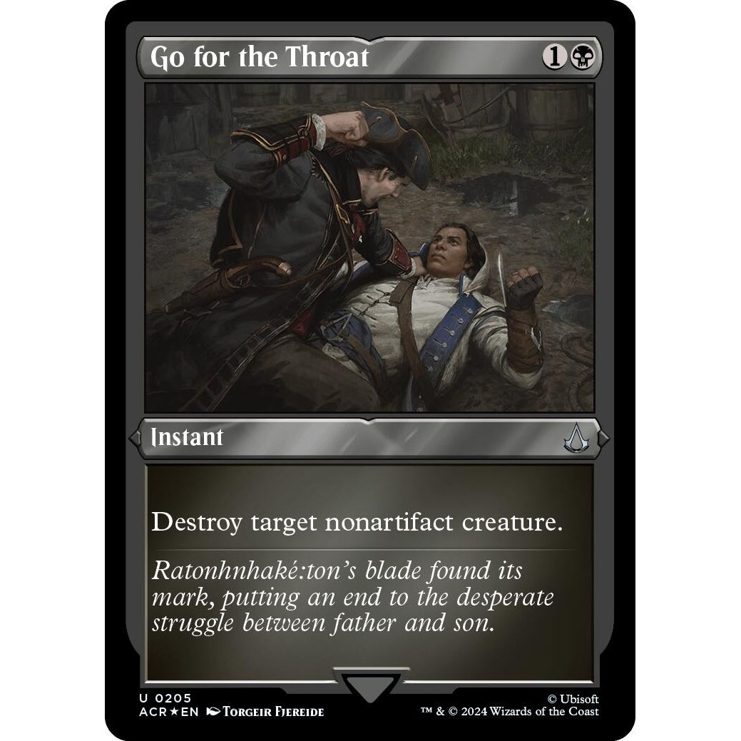 Image for Go for the Throat (Foil Etched) (205) (ACR) - Magic: The Gathering