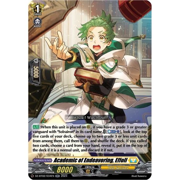 Image for Academic of Endeavoring, Effoll (DZ-BT02/034EN) (DZ-BT02) - Cardfight Vanguard