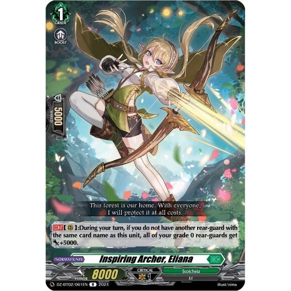 Image for Inspiring Archer, Eliana (DZ-BT02/061EN) (DZ-BT02) - Cardfight Vanguard