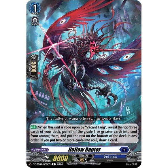 Image for Hollow Raptor (DZ-BT02/083EN) (DZ-BT02) - Cardfight Vanguard