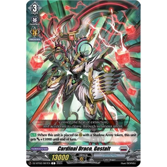 Image for Cardinal Draco, Gestalt (DZ-BT02/087EN) (DZ-BT02) - Cardfight Vanguard