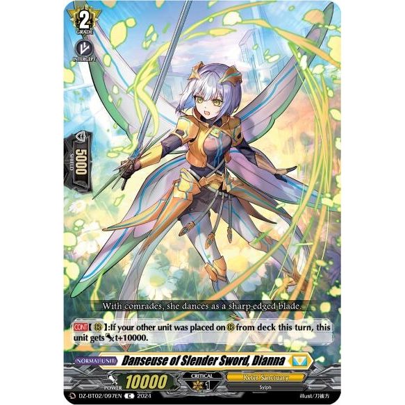 Image for Danseuse of Slender Sword, Dianna (DZ-BT02/097EN) (DZ-BT02) - Cardfight Vanguard