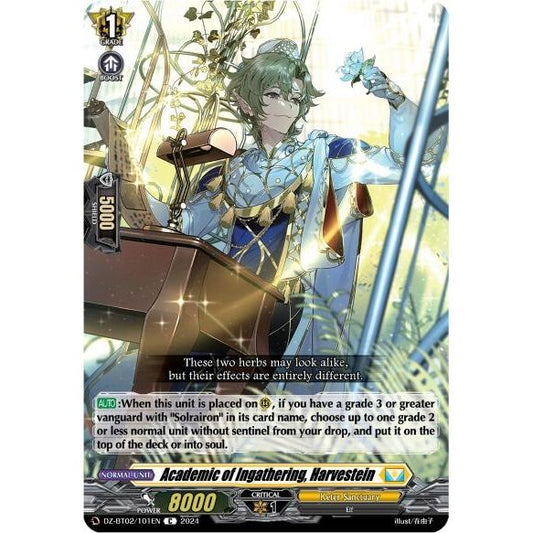 Image for Academic of Ingathering, Harvestein (DZ-BT02/101EN) (DZ-BT02) - Cardfight Vanguard