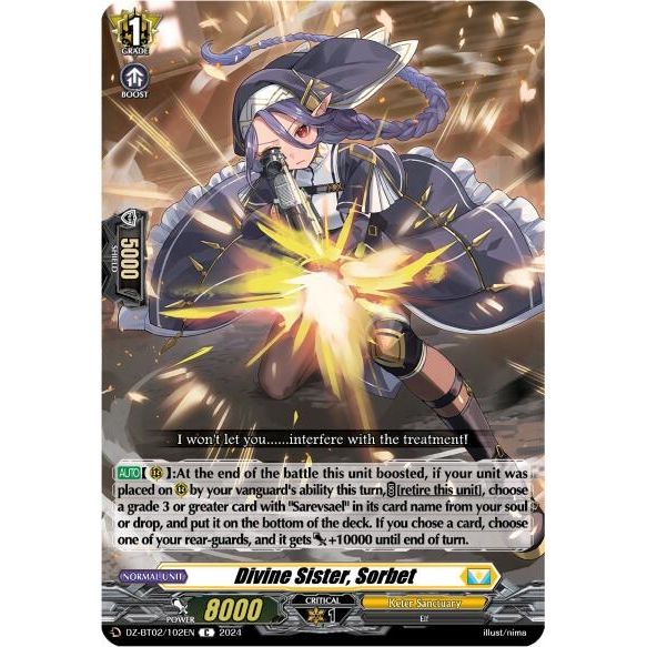 Image for Divine Sister, Sorbet (DZ-BT02/102EN) (DZ-BT02) - Cardfight Vanguard