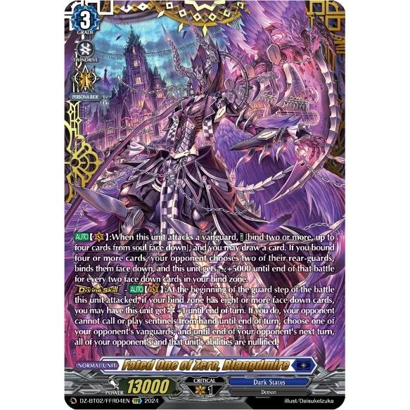 Image for Fated One of Zero, Blangdmire (FFR) (DZ-BT02/FFR04EN) (DZ-BT02) - Cardfight Vanguard