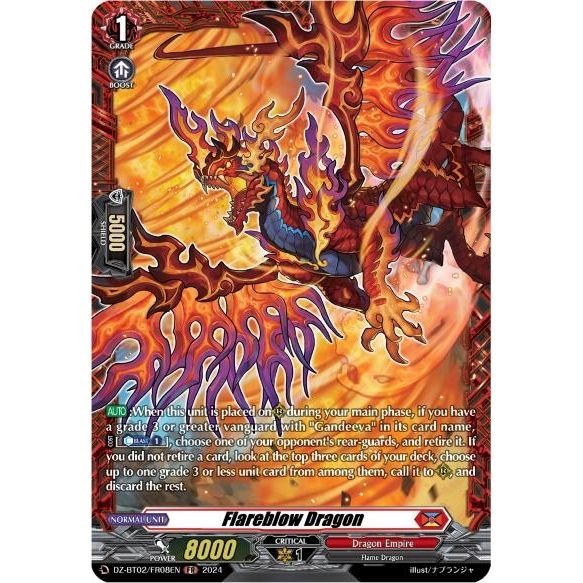 Image for Flareblow Dragon (FR) (DZ-BT02/FR08EN) (DZ-BT02) - Cardfight Vanguard