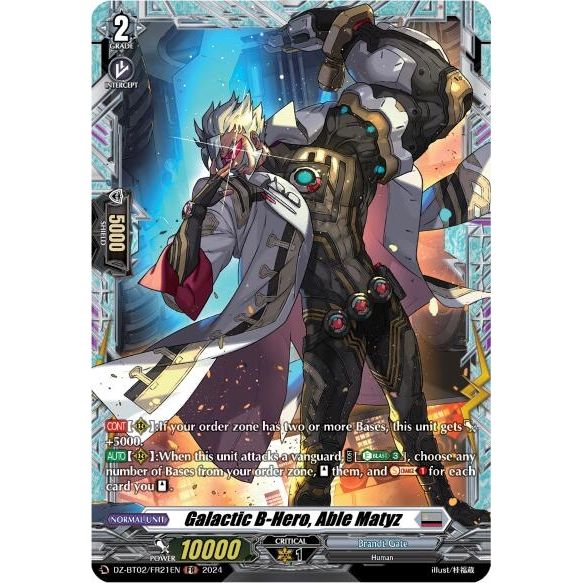 Image for Galactic B-Hero, Able Matyz (FR) (DZ-BT02/FR21EN) (DZ-BT02) - Cardfight Vanguard