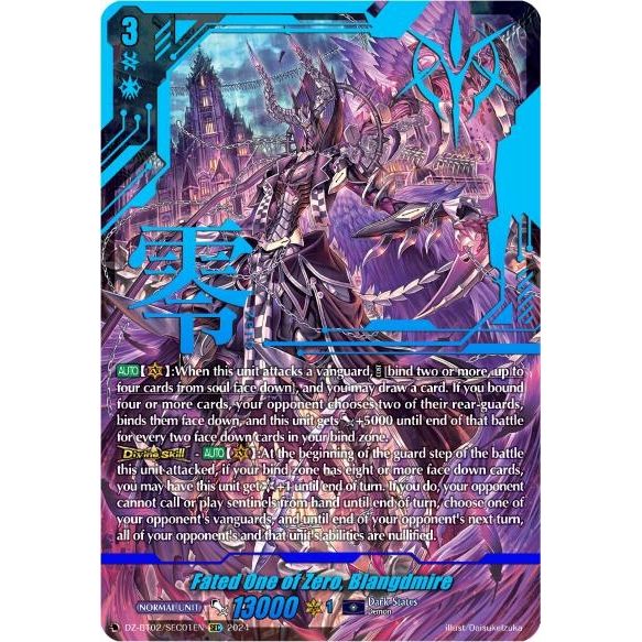Image for Fated One of Zero, Blangdmire (SEC) (DZ-BT02/SEC01EN) (DZ-BT02) - Cardfight Vanguard