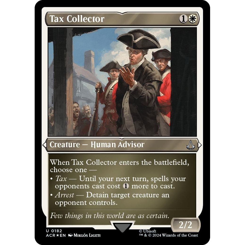 Image for Tax Collector (Foil Etched) (182) (ACR) - Magic: The Gathering