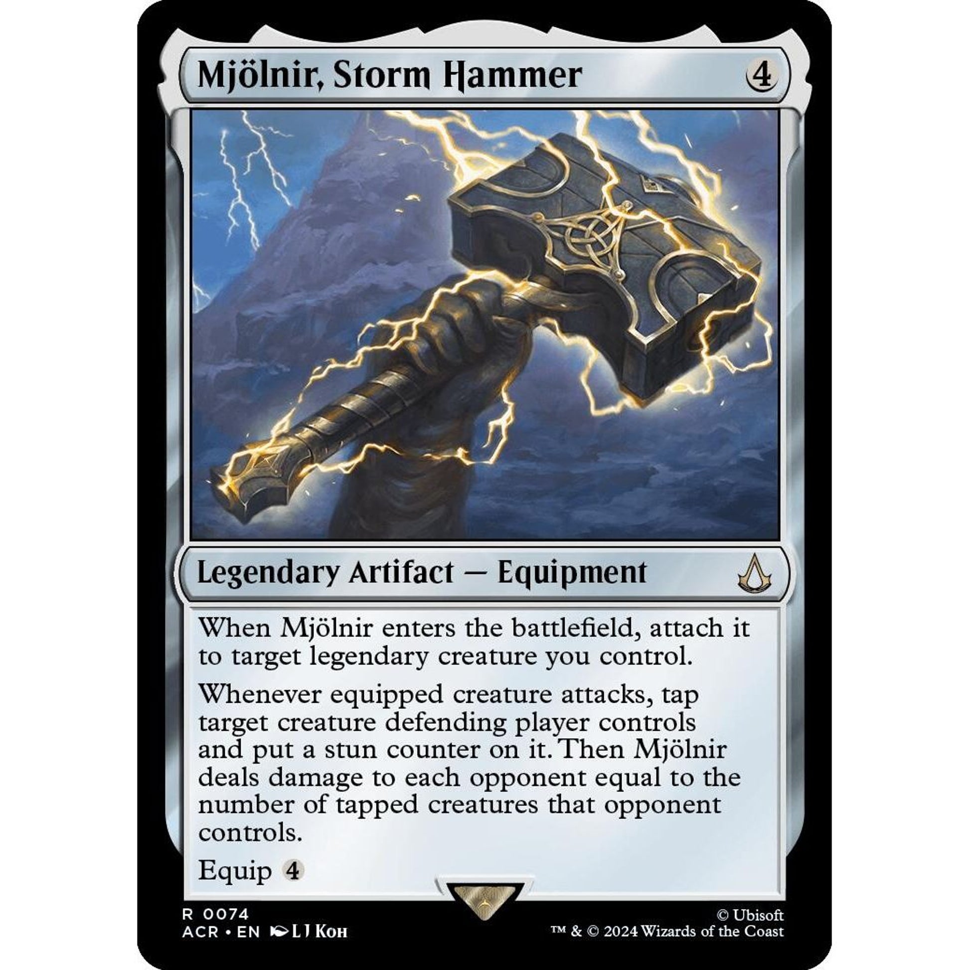 Image for Mjolnir, Storm Hammer (74) (ACR) - Magic: The Gathering