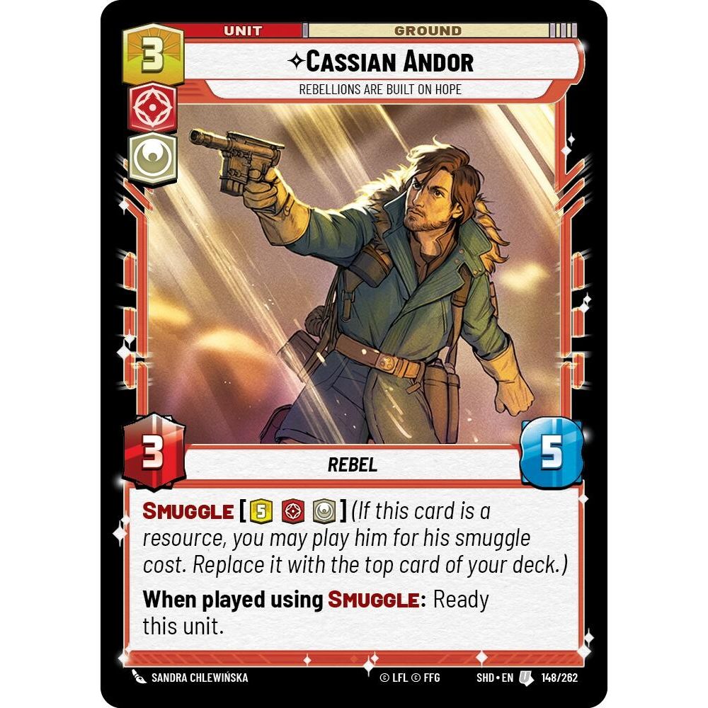 Image for Cassian Andor - Rebellions Are Built On Hope (148/262) (SHD) - Star Wars: Unlimited