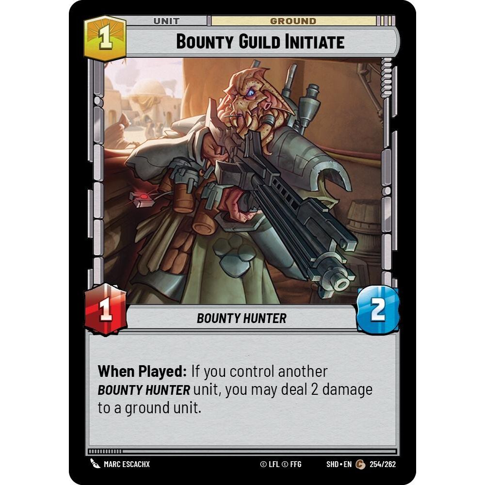 Image for Bounty Guild Initiate (254/262) (SHD) - Star Wars: Unlimited