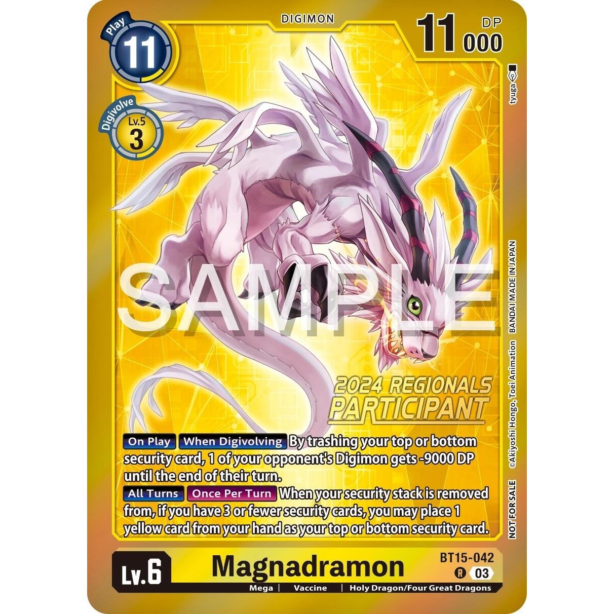 Image for Magnadramon (2024 Regionals Participant) (BT15-042 R) (BT15) - Digimon Card Game