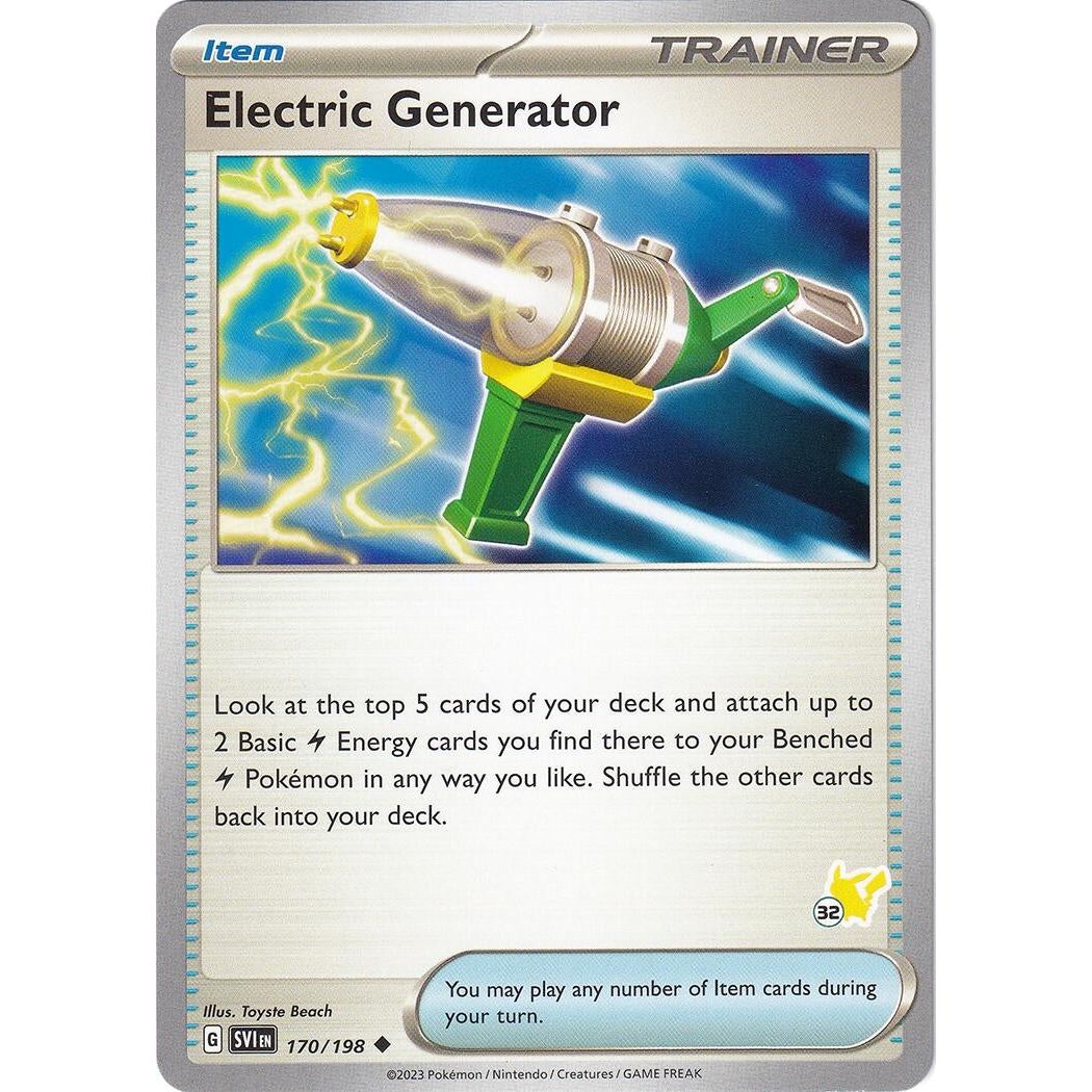 Image for Electric Generator - Pikachu 32 (170/198) (BA24) - Pokemon