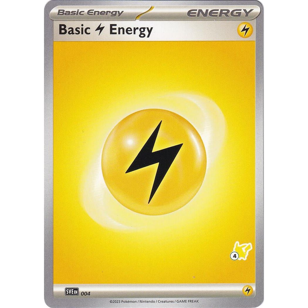 Image for Basic Lightning Energy - Pikachu 4 (004) (BA24) - Pokemon
