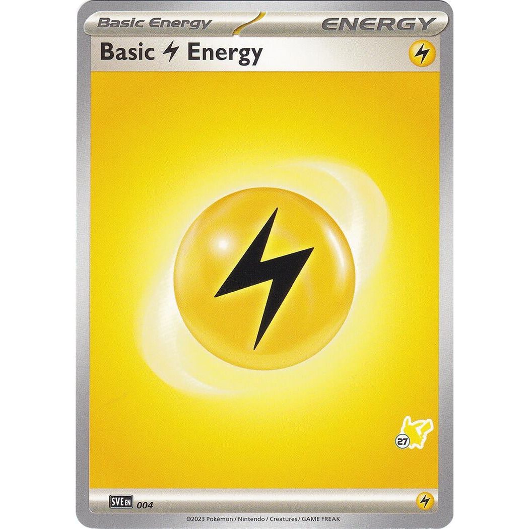Image for Basic Lightning Energy - Pikachu 27 (004) (BA24) - Pokemon