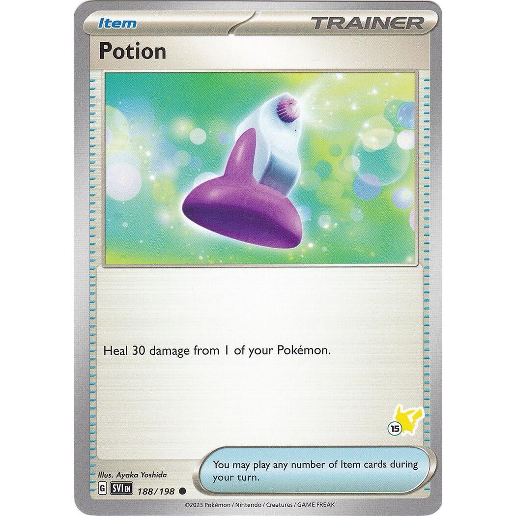 Image for Potion - Pikachu 15 (188/192) (BA24) - Pokemon