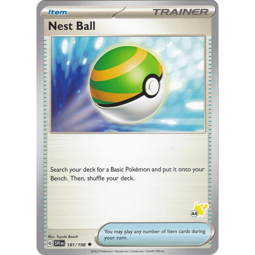 Image for Nest Ball - Pikachu 44 (181/198) (BA24) - Pokemon