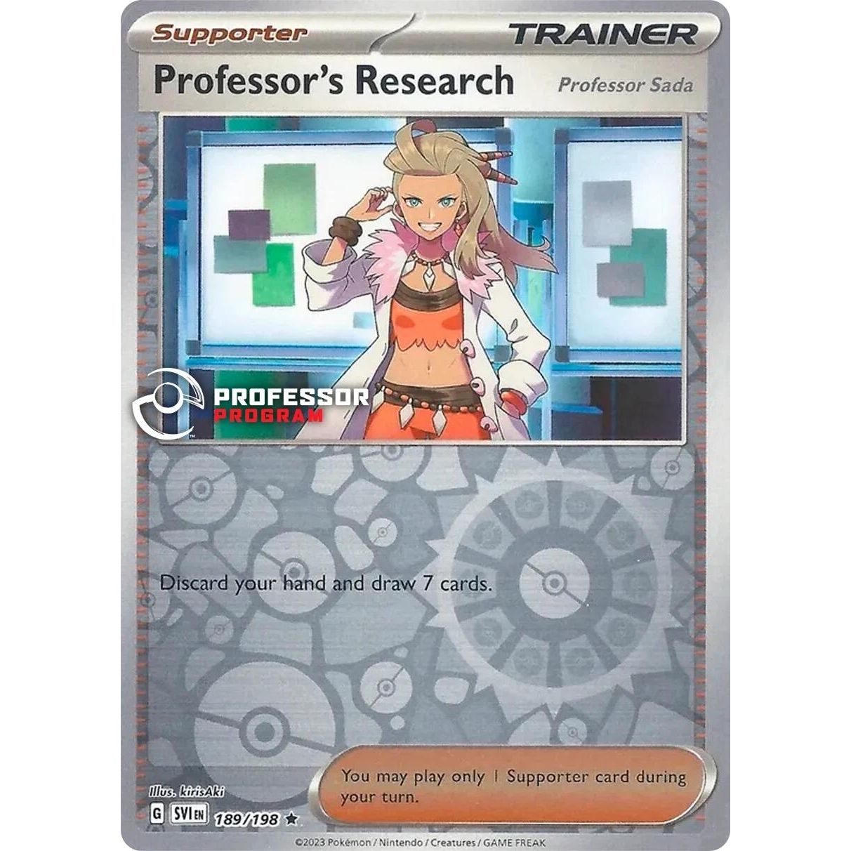 Image for Professor's Research - 189/198 (2023) (189/198) (PPP) - Pokemon