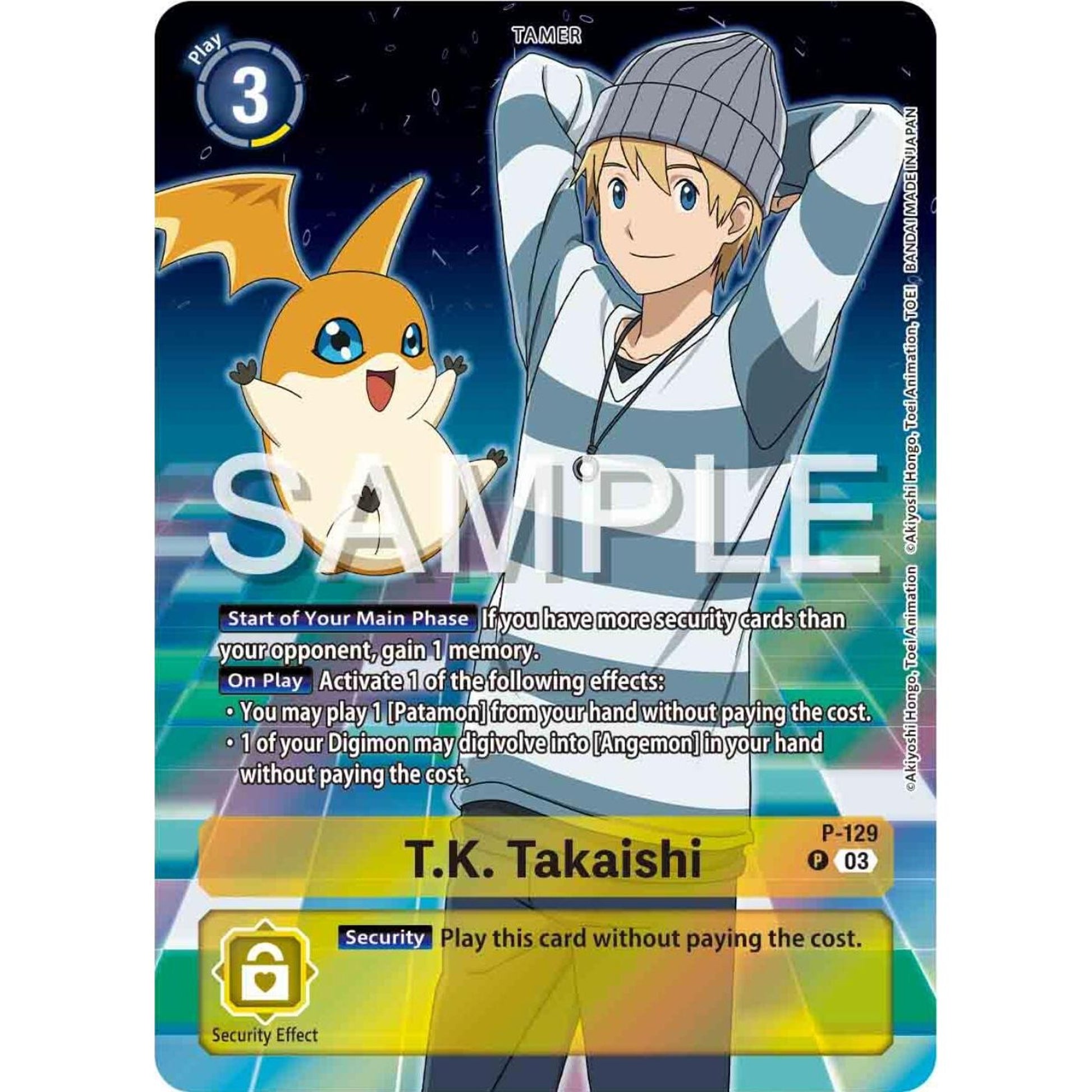 Image for T.K. Takaishi - P-129 (Digimon Adventure 02: The Beginning Set) (P-129 P) (D-PR) - Digimon Card Game